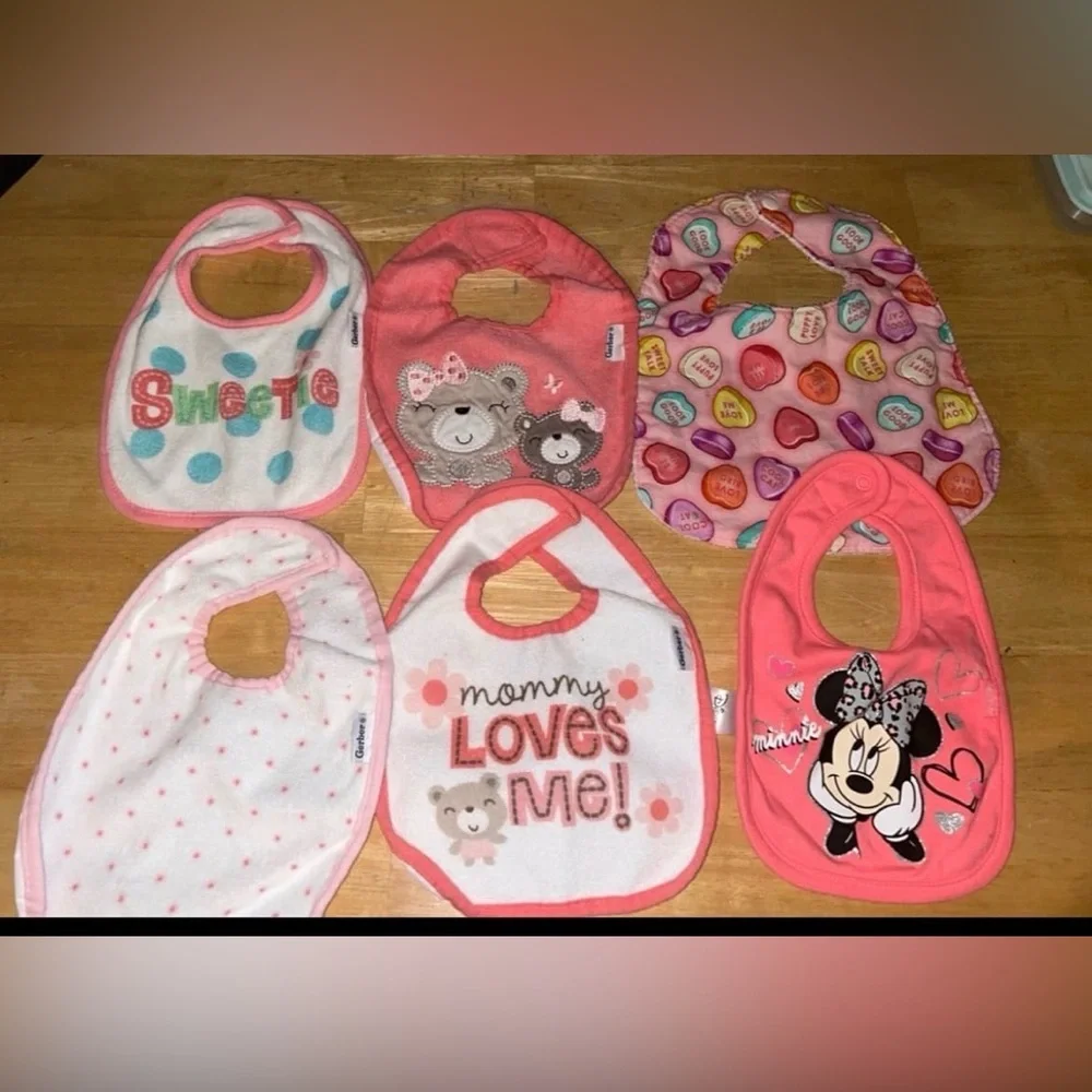 Baby girl bibs bundle Disney Minnie Mouse